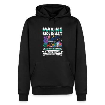 Marine Biologist - Männer Premium Bio Hoodie - Schwarz - Vorne - Nico (187cm)