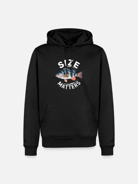 Size Matters - Men’s Premium Organic Hoodie - black