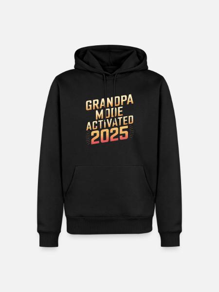 Mode grand-père activé 2025 - Sweat à capuche Premium bio Homme - noir