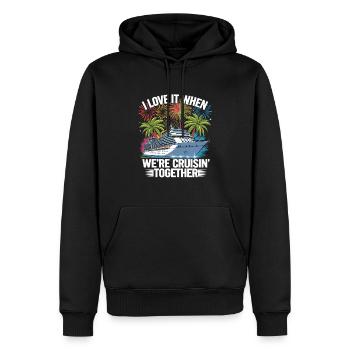 Family Cruise Kreuzfahrt We Cruisin Together - Männer Premium Bio Hoodie - Schwarz - Vorne - Nico (187cm)