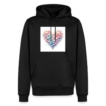 Valentinstag Speziell - Männer Premium Bio Hoodie - Schwarz - Vorne - Nico (187cm)