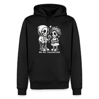 Be my Valentine - Männer Premium Bio Hoodie - Schwarz - Vorne - Nico (187cm)