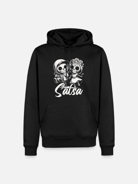 SALSA - Männer Premium Bio Hoodie - Schwarz