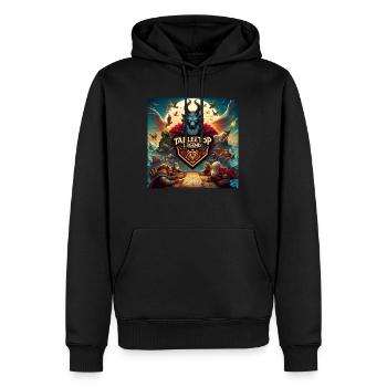 copilot image 1738261840977 - Männer Premium Bio Hoodie - Schwarz - Vorne - Nico (187cm)