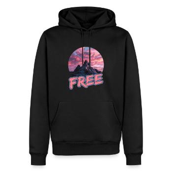 Abenteuerliche Wandertouren In Den Bergen Für - Männer Premium Bio Hoodie - Schwarz - Vorne - Nico (187cm)