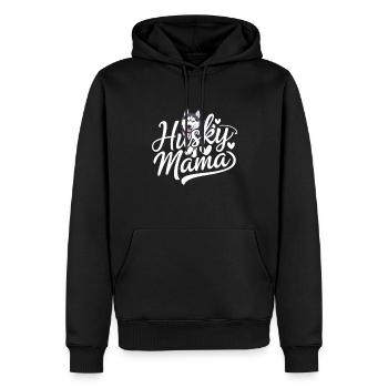 Husky Mama - Compagnon affectueux pour husky - Sweat à capuche Premium bio Homme - noir - Devant - Nico (187cm)