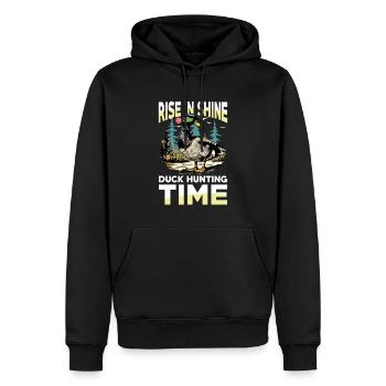 Entenjäger Schießen Schwerere Ladungen Flagge - Männer Premium Bio Hoodie - Schwarz - Vorne - Nico (187cm)