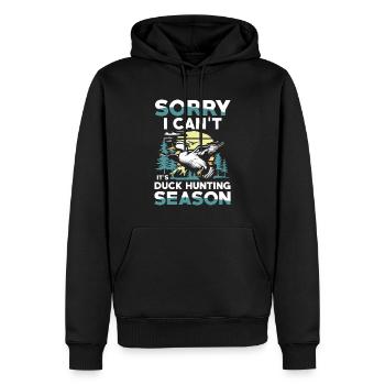 Entenjäger Schießen Schwerere Ladungen Flagge - Männer Premium Bio Hoodie - Schwarz - Vorne - Nico (187cm)