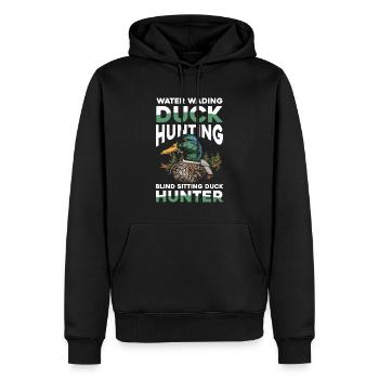 Entenjäger Schießen Schwerere Ladungen Flagge - Männer Premium Bio Hoodie - Schwarz - Vorne - Nico (187cm)