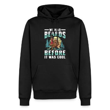 Aventure de chasse à la dinde : Je veux juste chasser la dinde - Sweat à capuche Premium bio Homme - noir - Devant - Nico (187cm)
