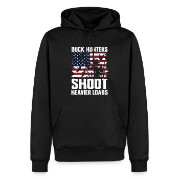Entenjäger Schießen Schwerere Ladungen Flagge - Männer Premium Bio Hoodie - Schwarz - Vorne - Nico (187cm)