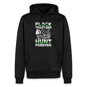 Entenjäger Schießen Schwerere Ladungen Flagge - Männer Premium Bio Hoodie - Schwarz - Vorne - Nico (187cm)