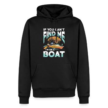 Wenn Du Mich Nicht Findest Bin Ich Beim - Männer Premium Bio Hoodie - Schwarz - Vorne - Nico (187cm)