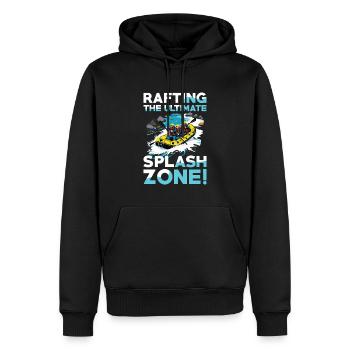Rafting: The Ultimate Splash Zone for - Men’s Premium Organic Hoodie - black - Front - Nico (187cm)