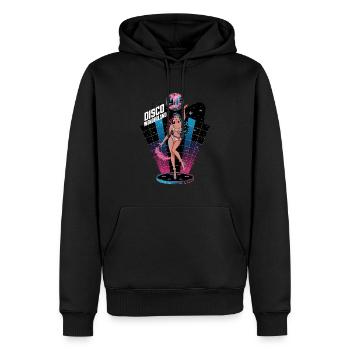 Disco Wonderland Retro Glamour Tanz - Männer Premium Bio Hoodie - Schwarz - Vorne - Nico (187cm)
