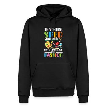 Teaching special education is more than a profession - Men’s Premium Organic Hoodie - black - Front - Nico (187cm)