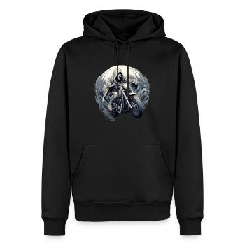 Fearless Grim Reaper Ride : un voyage - Sweat à capuche Premium bio Homme - noir - Devant - Nico (187cm)