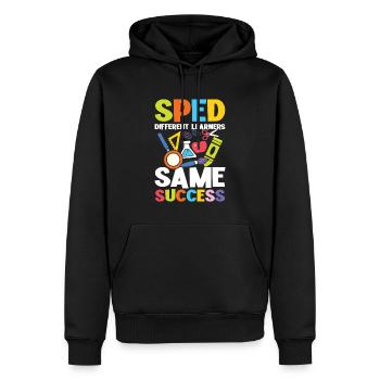 Éducation spéciale Différents apprenants de la même - Sweat à capuche Premium bio Homme - noir - Devant - Nico (187cm)