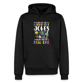 Chemistry Jokes: STEM Education for School - Men’s Premium Organic Hoodie - black - Front - Nico (187cm)