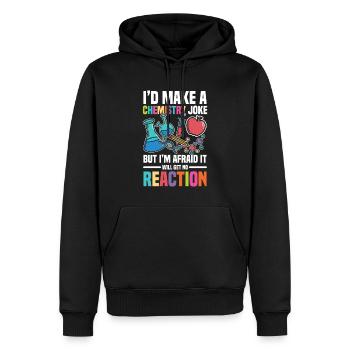 Je ferais une blague sur la chimie, mais - Sweat à capuche Premium bio Homme - noir - Devant - Nico (187cm)
