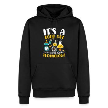 Es Ist Ein Guter Tag Für MINT Bildung Mit - Männer Premium Bio Hoodie - Schwarz - Vorne - Nico (187cm)