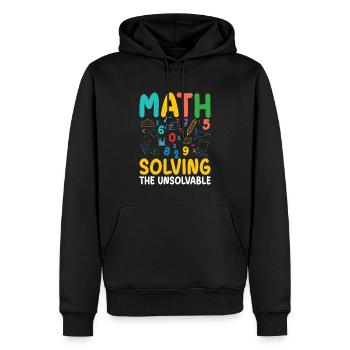 Mathe Lösen des Unlösbaren Stem Bildung Kreativ - Männer Premium Bio Hoodie - Schwarz - Vorne - Nico (187cm)