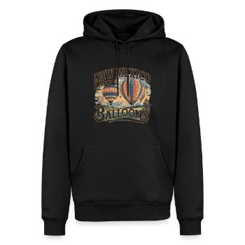 New Mexico Land Of Balloons Heißluftballon - Männer Premium Bio Hoodie - Schwarz - Vorne - Nico (187cm)