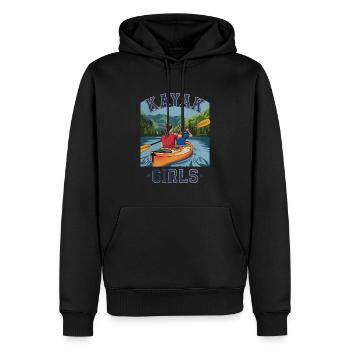 Kayak Girls Nature Adventure pour les sports nautiques - Sweat à capuche Premium bio Homme - noir - Devant - Nico (187cm)