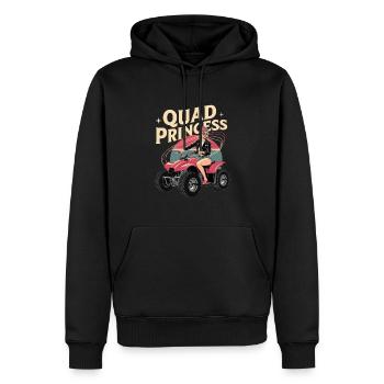 Quad Princess Adventure pour les femmes dans le sport automobile - Sweat à capuche Premium bio Homme - noir - Devant - Nico (187cm)