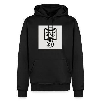 cb3b24d6 8bc3 430d 9f7c c6c5f5bb3c59 - Männer Premium Bio Hoodie - Schwarz - Vorne - Nico (187cm)