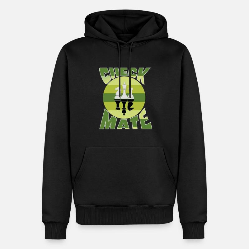 Pensez comme un maître d’échecs - Sweat à capuche Premium bio Homme - noir