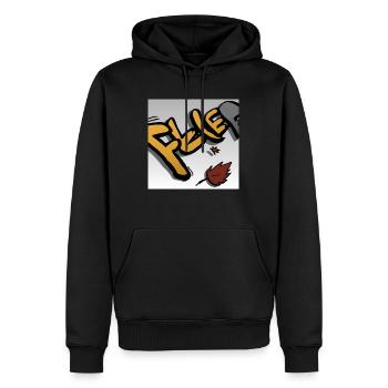 moderne Kunst? - Männer Premium Bio Hoodie - Schwarz - Vorne - Nico (187cm)