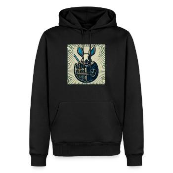 Make Easter Great Again III - Männer Premium Bio Hoodie - Schwarz - Vorne - Nico (187cm)