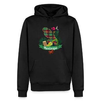 Martinique Madras Urlaub Französische Antillen - Männer Premium Bio Hoodie - Schwarz - Vorne - Nico (187cm)
