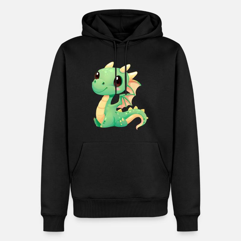 Bébé Dragon Chiot - Sweat à capuche Premium bio Homme - noir