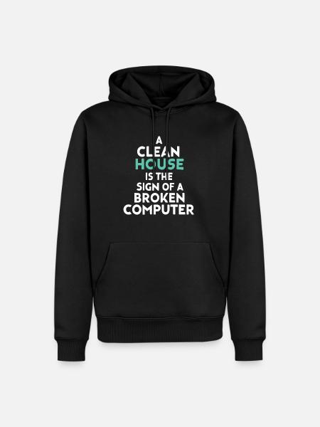 Lustiger PC Gamer Spruch - Männer Premium Bio Hoodie - Schwarz