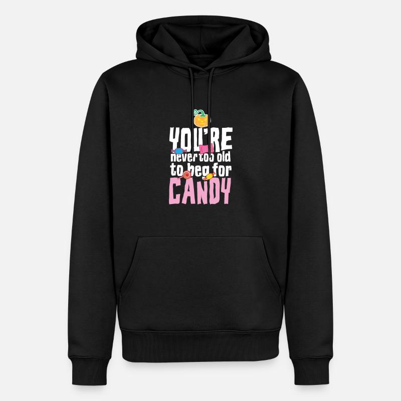 Bonbons d'Halloween - Sweat à capuche Premium bio Homme - noir