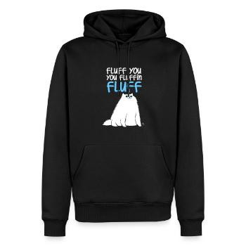 Fluffy Sie fluffin Katze Geschenk - Männer Premium Bio Hoodie - Schwarz - Vorne - Nico (187cm)
