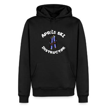 Après Ski Instructor - Men’s Premium Organic Hoodie - black - Front - Nico (187cm)