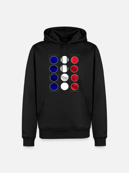 Drapeau français | french flag - Sweat à capuche Premium bio Homme - noir