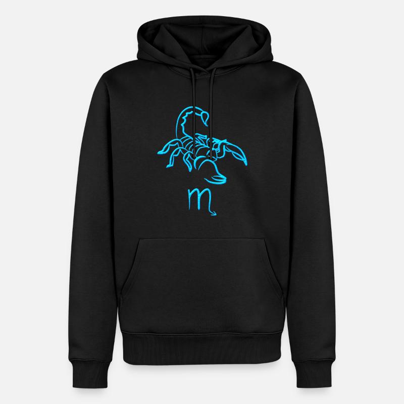 Scorpion - Sweat à capuche Premium bio Homme - noir