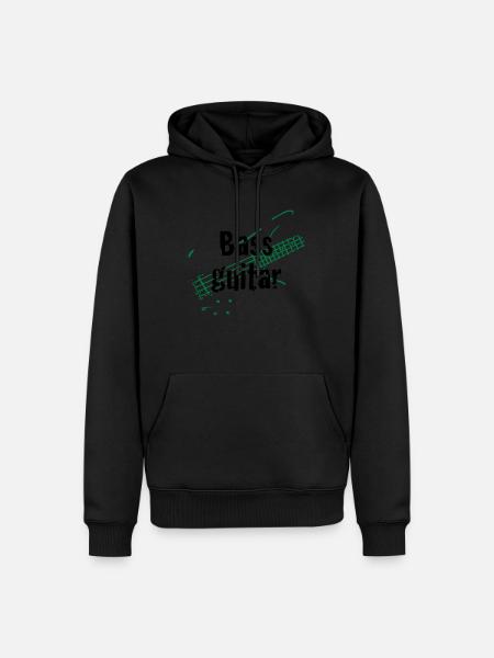 bass_guitar - Men’s Premium Organic Hoodie - black