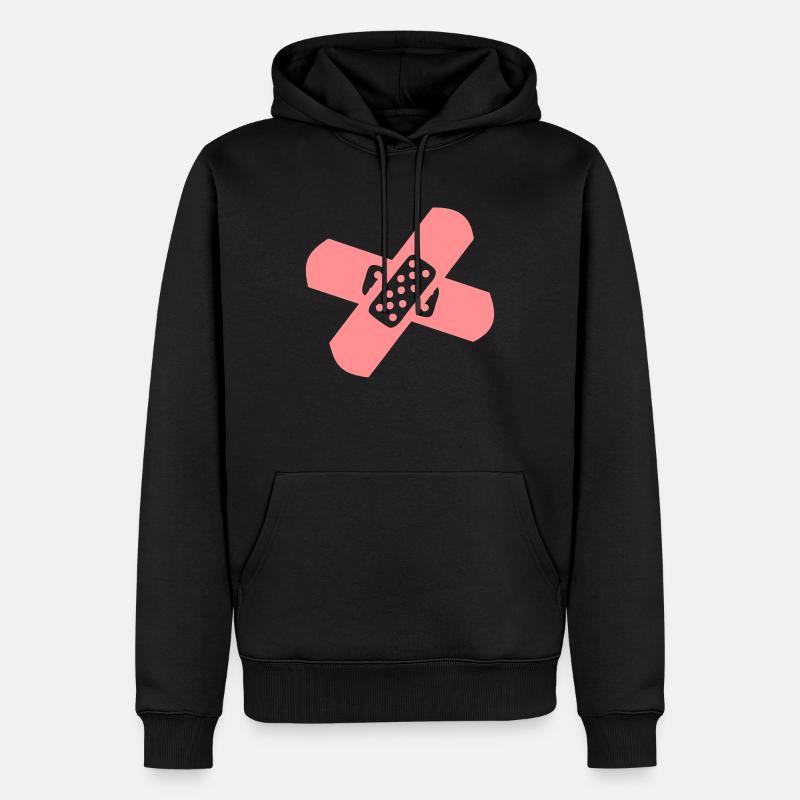 pansement medicale bobo 2 - Sweat à capuche Premium bio Homme - noir