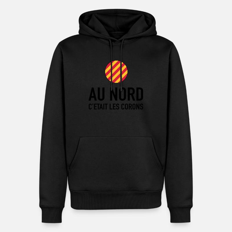 Supporter Lens - Au nord c'était les corons - Sweat à capuche Premium bio Homme - noir