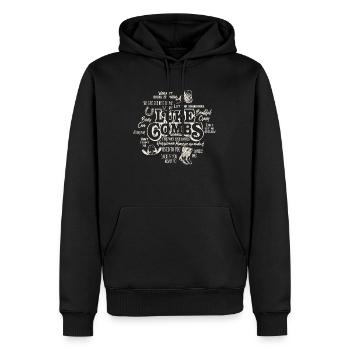 Combs-Lied - Männer Premium Bio Hoodie - Schwarz - Vorne - Nico (187cm)
