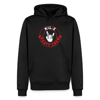 Malle Party Crew - Männer Premium Bio Hoodie - Schwarz - Vorne - Nico (187cm)