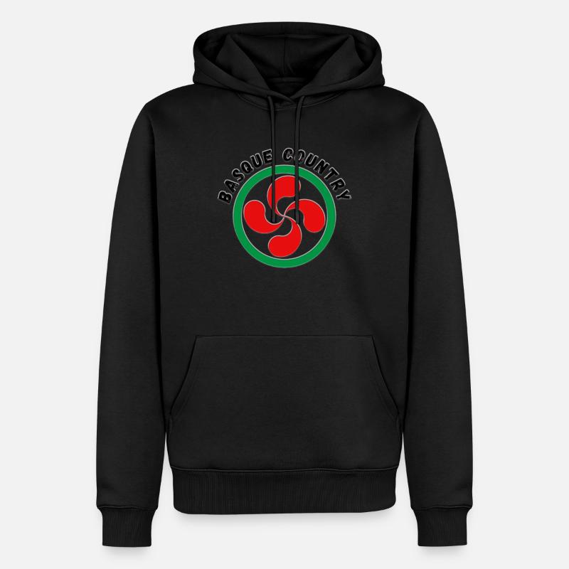 Baskisch - Männer Premium Bio Hoodie - Schwarz