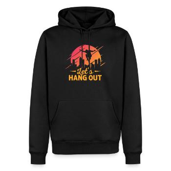 Let's Hang Out Traceur Parkour - Männer Premium Bio Hoodie - Schwarz - Vorne - Nico (187cm)