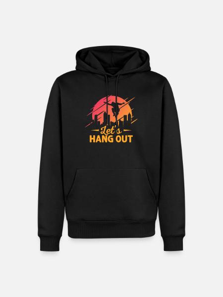 Traînons Traceur Parkour - Sweat à capuche Premium bio Homme - noir