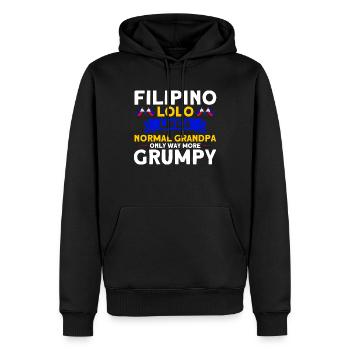 Philippinen Philippinisch Philippinische Flagge - Männer Premium Bio Hoodie - Schwarz - Vorne - Nico (187cm)